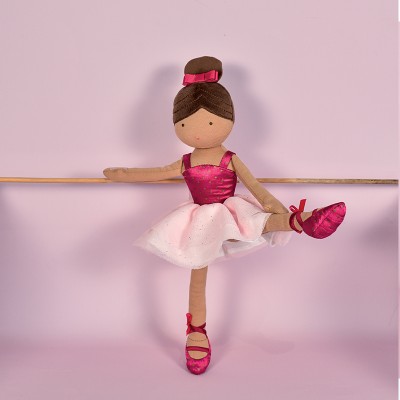 Poupée en tissu danseuse - Isadora, ma petite ballerine - 35 cm