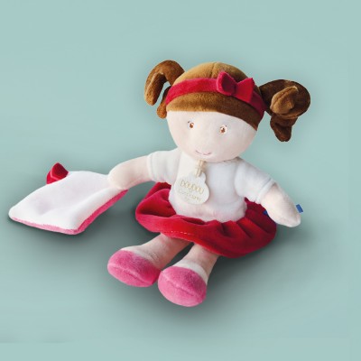 Mini poupée doudou brune - June - 21  cm