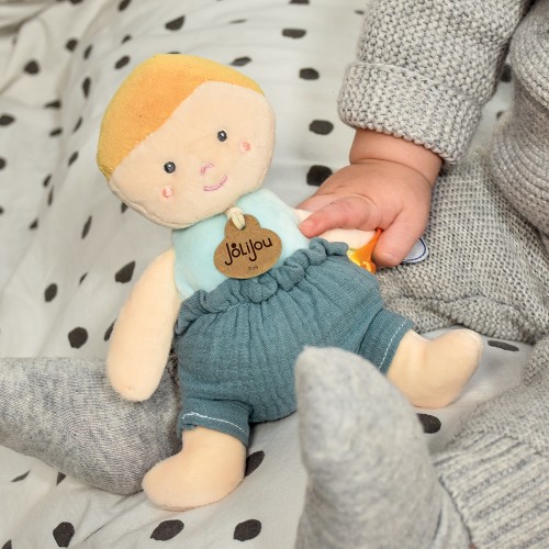 Ma première poupée de chiffon Mlle Corail 21 cm Jolijou : King Jouet,  Doudous Jolijou - Jeux d'éveil